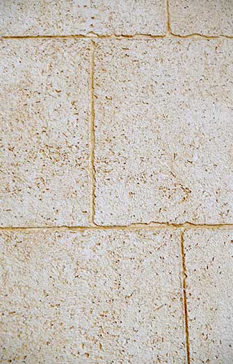 Travertino wall brownish detailed view