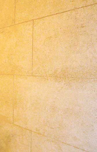 yellowish travertino marble plaster