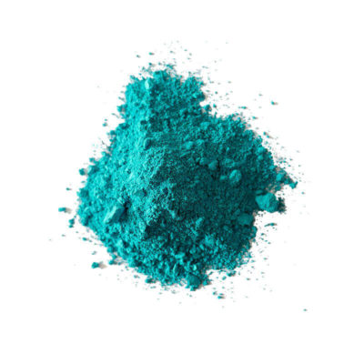 Pigments de couleur turquoise