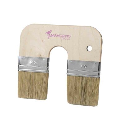 marmorino tools double brosse pinceau à lasure